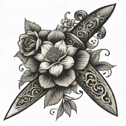 Dagger With May Flowers