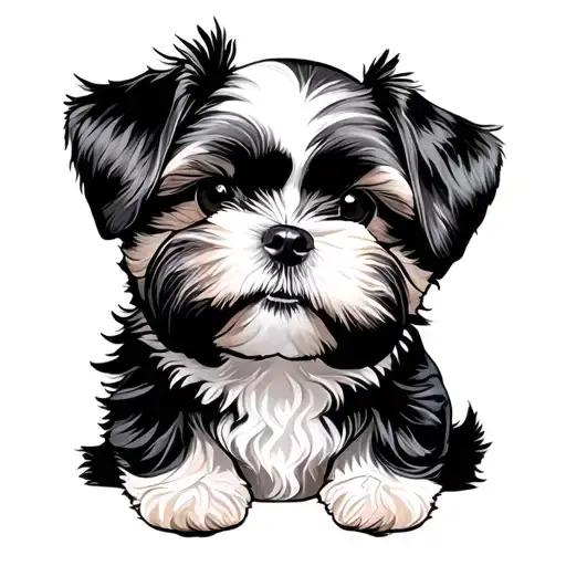 Shih Tzu Dogs Sitting