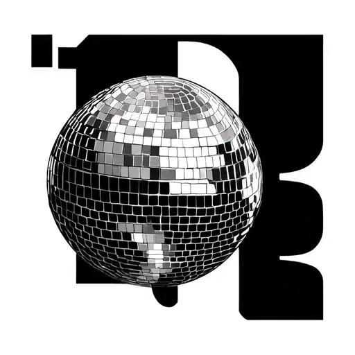 Concept Disco Ball Geometric Celestial Dance