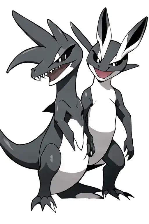Garchomp And Glaceon Together