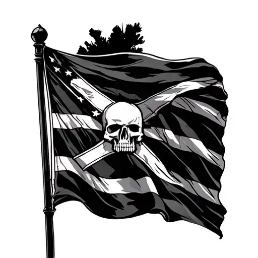 Rebel Flag Waving
