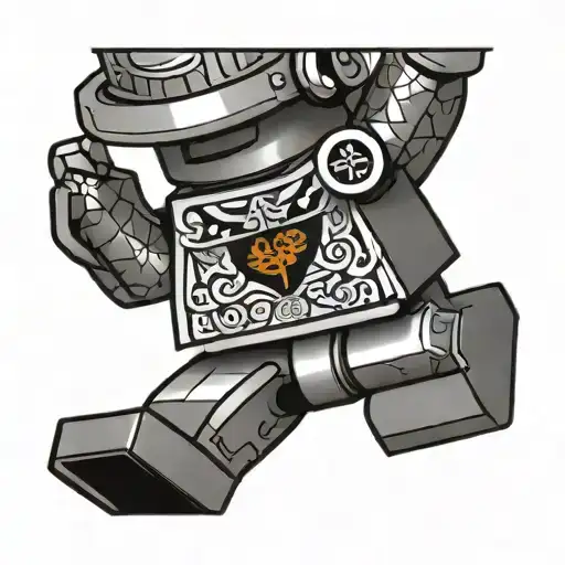 A Lego Man Standing