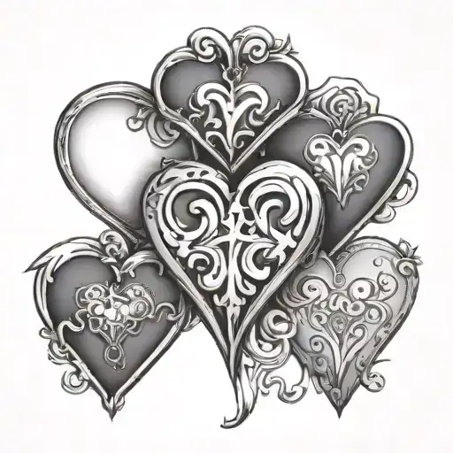 Four Hearts Connected