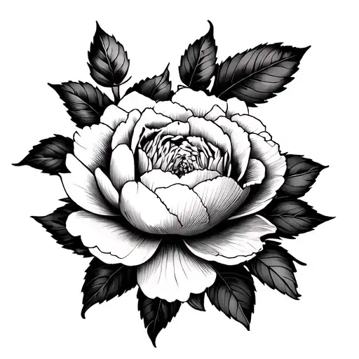 Japanese Peonies Traditional Style