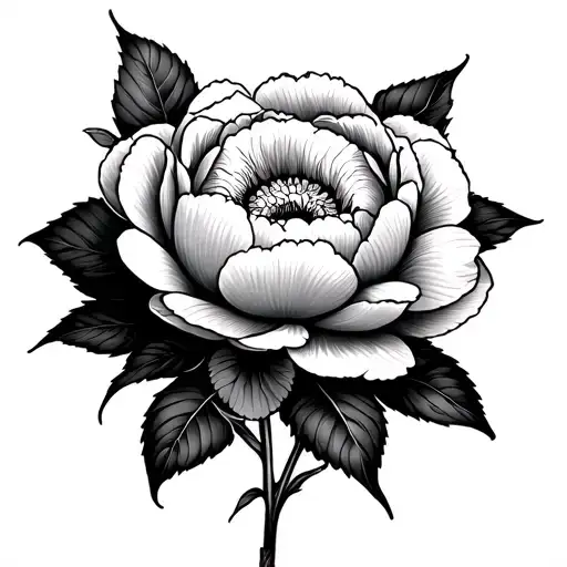 Japanese Peonies Traditional Style