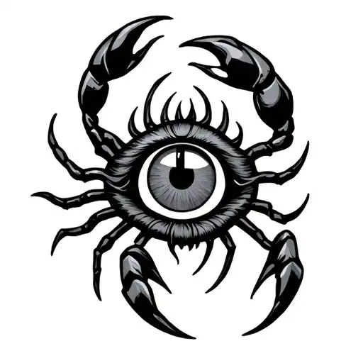 Scorpion Horus Eye Symbol Integrated