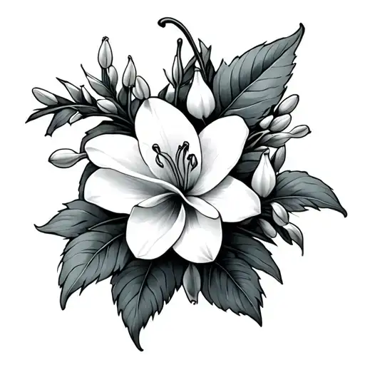 C With Lilly Of The Valley Intertwined Within