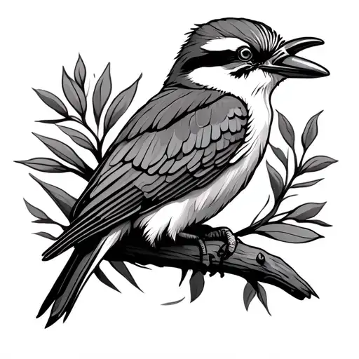 Kookaburra Line Art