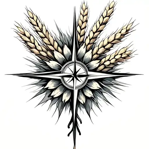 Compass Boquet Of Wheat