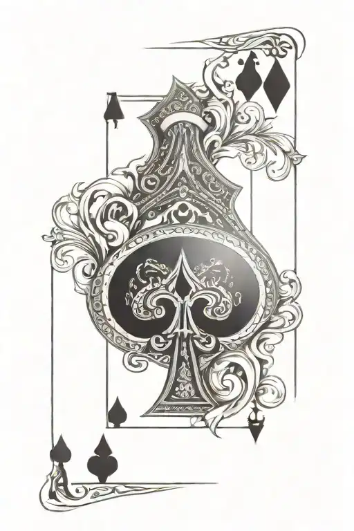 Ace Of Spades Playing Card
