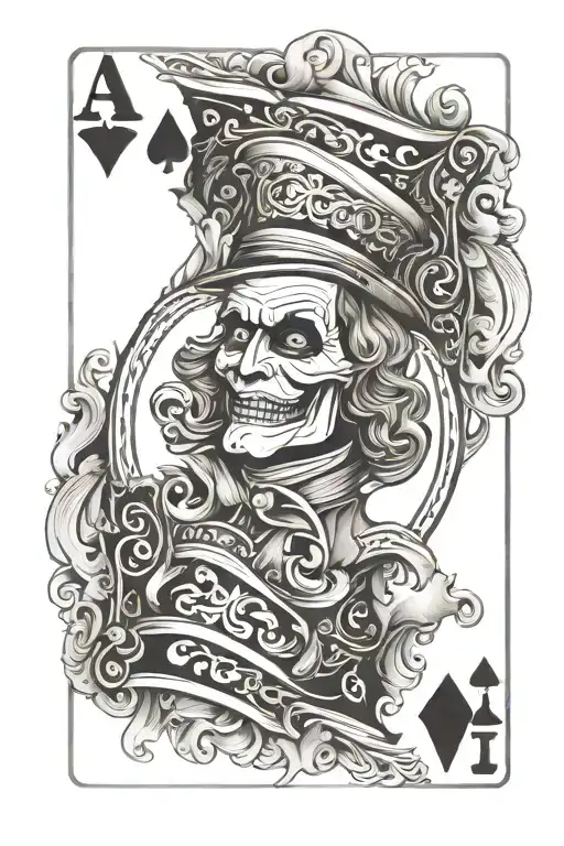 Ace Of Spades Playing Card Joker