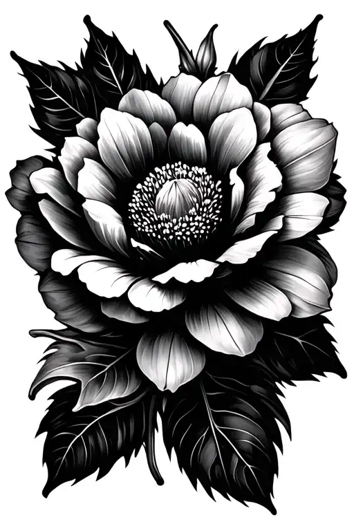 Pianese Flower And Leaves