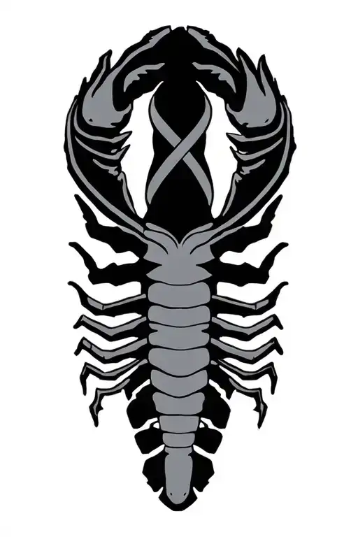 Scorpio And Virgo Symbol With Infinity Symbol