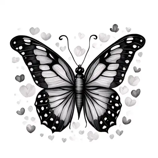 Dainty Fine Line Butter Fly Tattoo For Pregnancy Loss