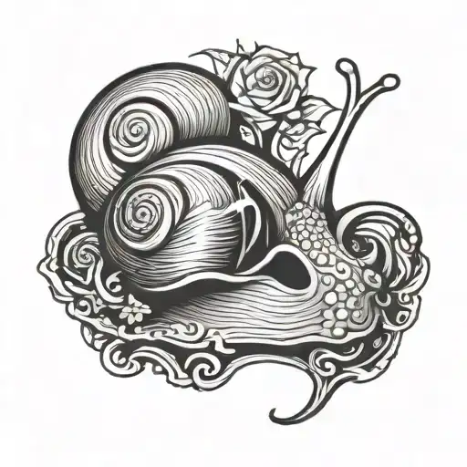Snail With Skull