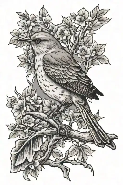Mockingbird Perched