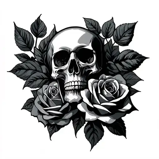 Skull And Roses