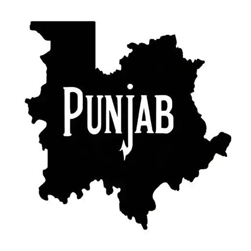Punjab Map Outline