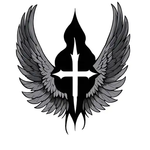 Cross With Wings