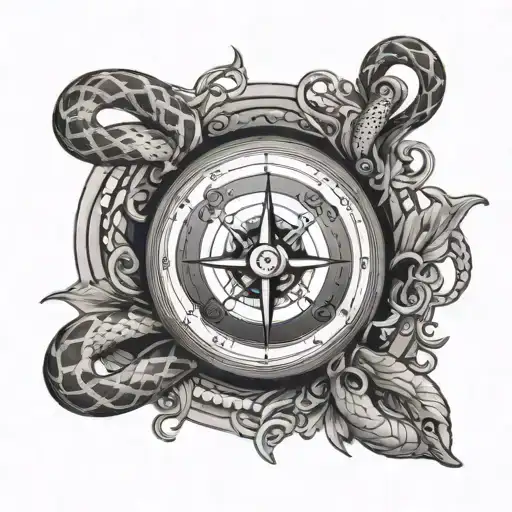 Compass And Snake
