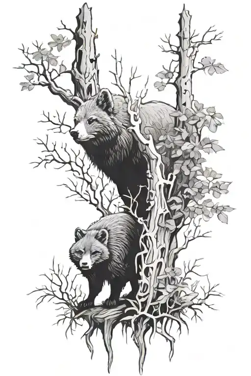 Big Forest Animals Peeking