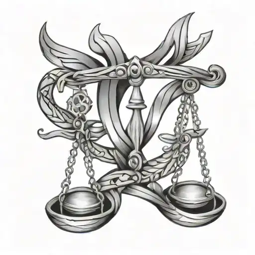 Libra Sign Intertwined