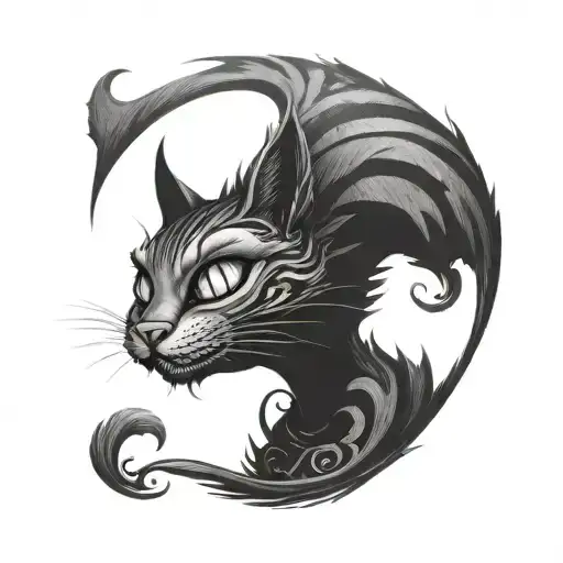 Alice In Wonderland And The Cheshire Cat