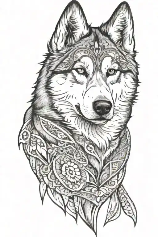 Husky Combinate Whit Samoyede