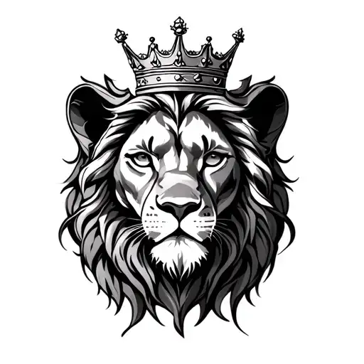 Leo Zodiac Sign With Crown On Top