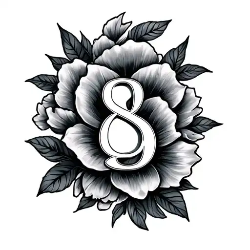 Tattoo That Said 8 Blk