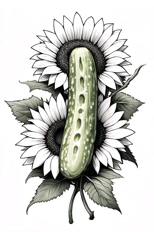 Pickle With Sunflowers