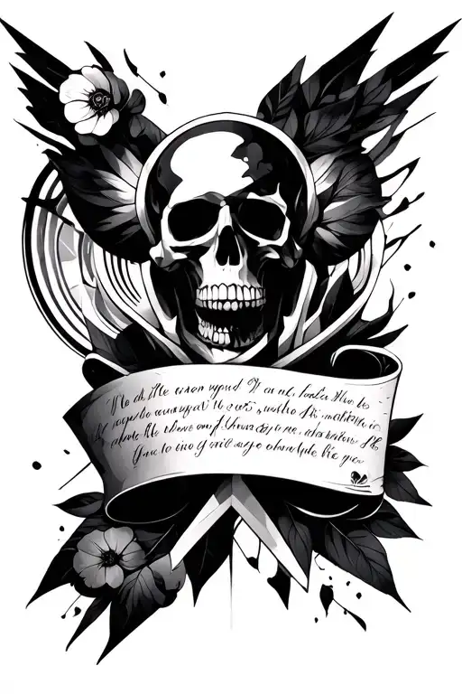 Geometric That Symbolizes Life And Death With A Few Words Of Confusion