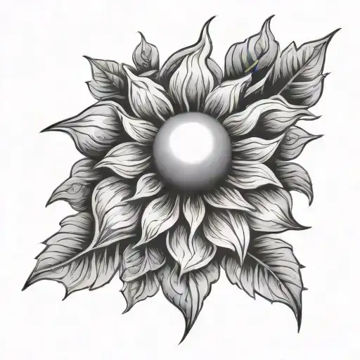 Flower And Sun Shining