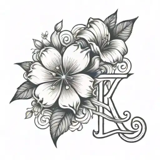 Flower With Letters A A E N