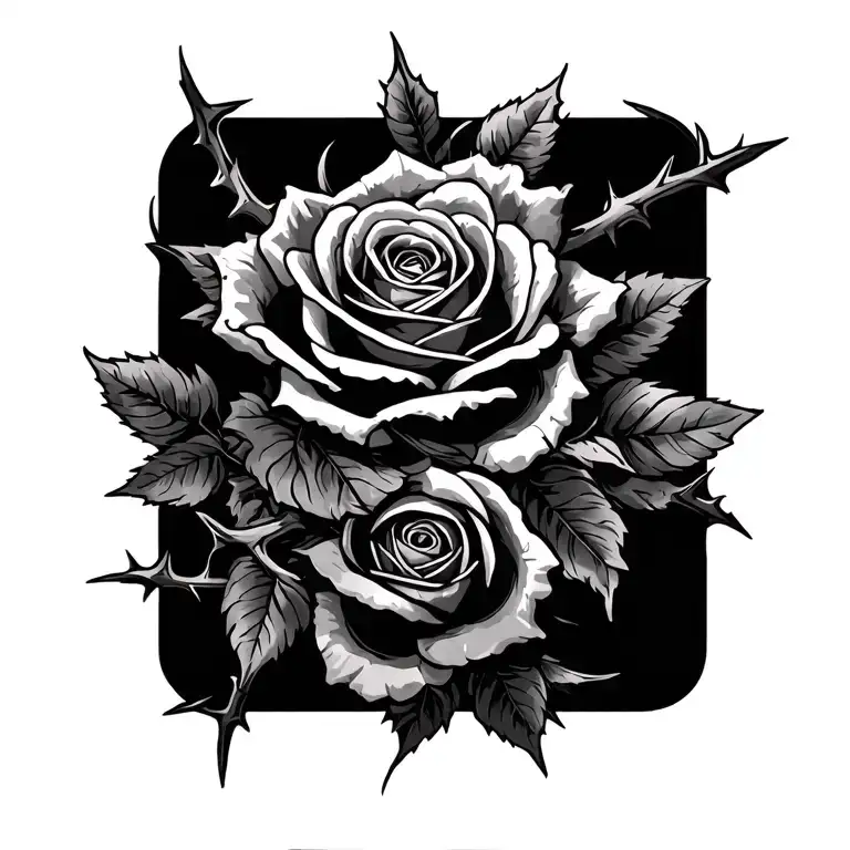 Roses And Thorns Intertwined