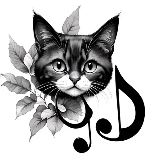 Cat Treble Clef