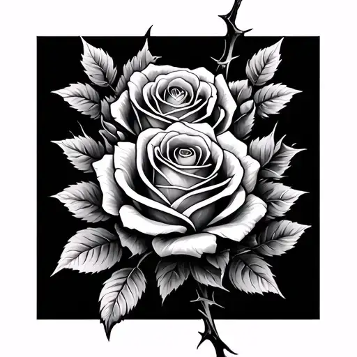 Roses And Thorns Intertwined