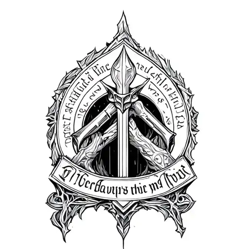 Warhammer 40K Style Pergamen With The Prayer In Latin