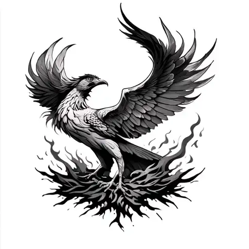 Phoenix Rising From The Ashes