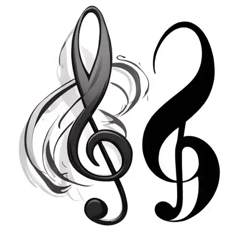 Treble Clef And Bass Clef