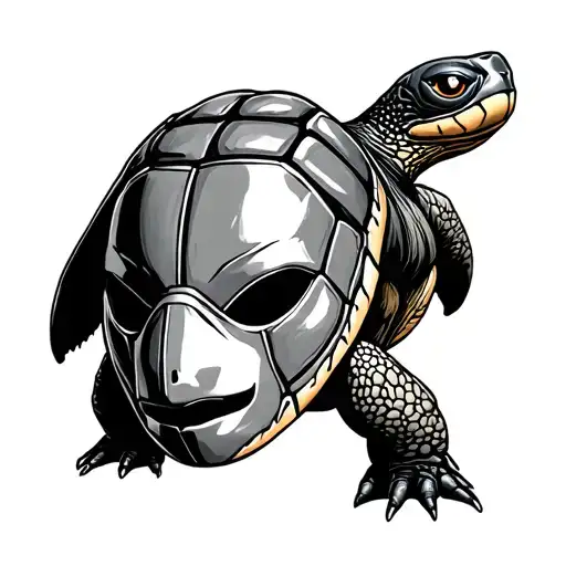 Turtle With A Theater Mask