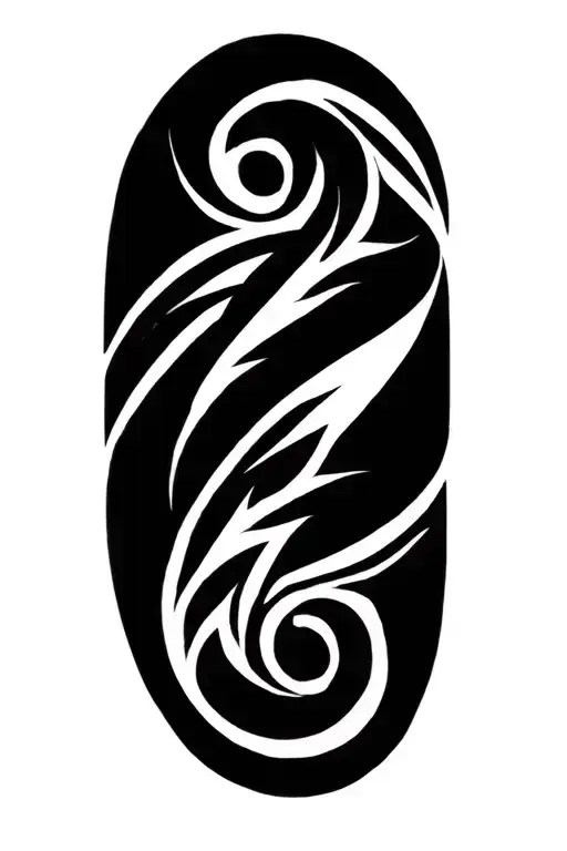 Tribal Armband Into Quarter Sleeve