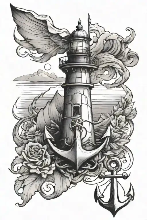 Anchor And Lighthouse