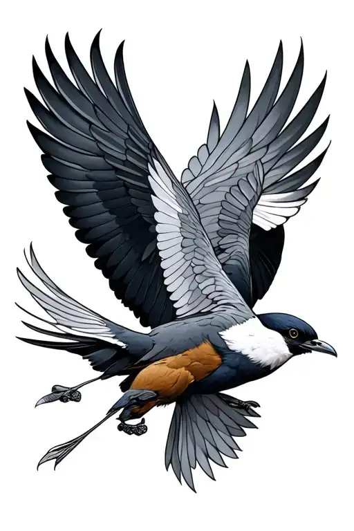 Two Birds Flying Together Blindfolded