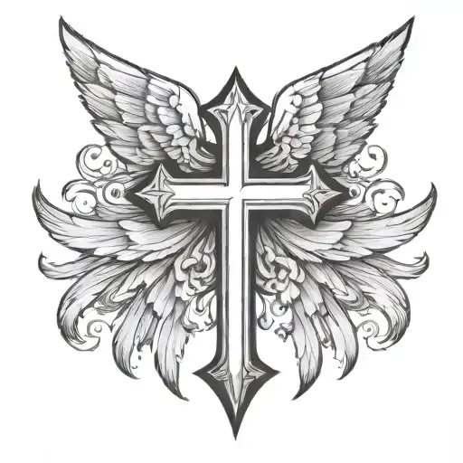 Cross With Wings