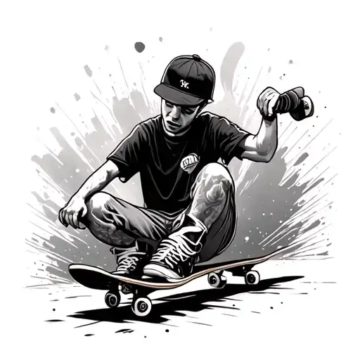 Skateboard And Hip Hop