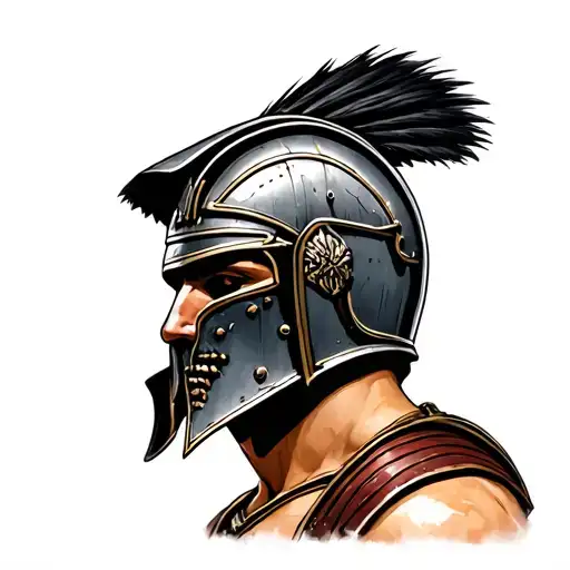 Gladiator With Helmet