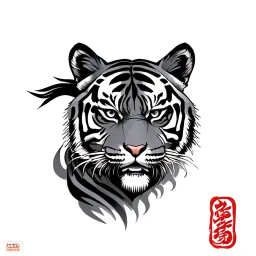 Samurai And Bengal Tigre