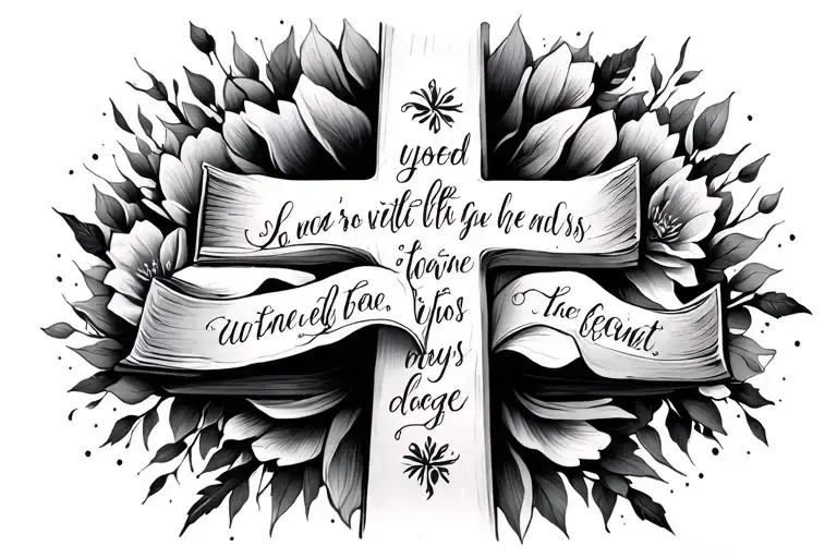 Cross With Bible Verses