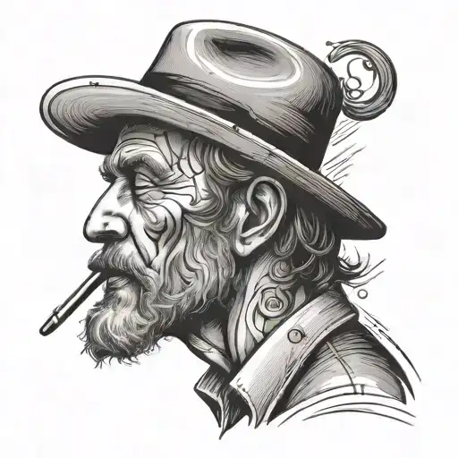 Blues Musician Lonely Man